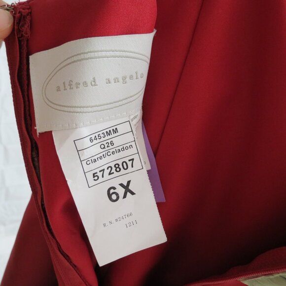 ALFRED ANGELO Style#6453 GIRLS Satin/Chiffon BRIDESMAID DRESS, Size: 6X ~ NWT - Picture 8 of 8